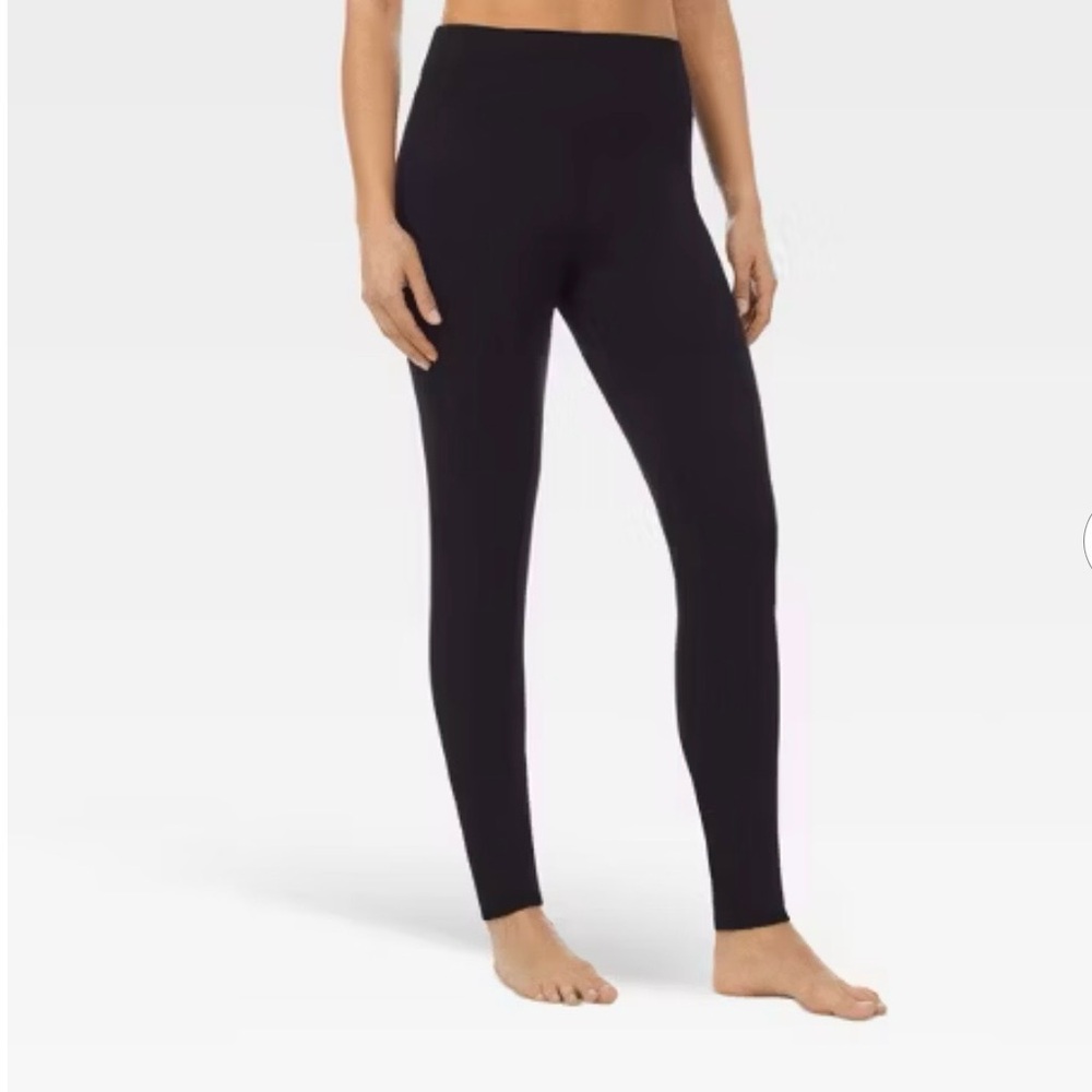 Cuddl Duds Thermal Leggings Set of 2 - Black and White- Size Small NWOT